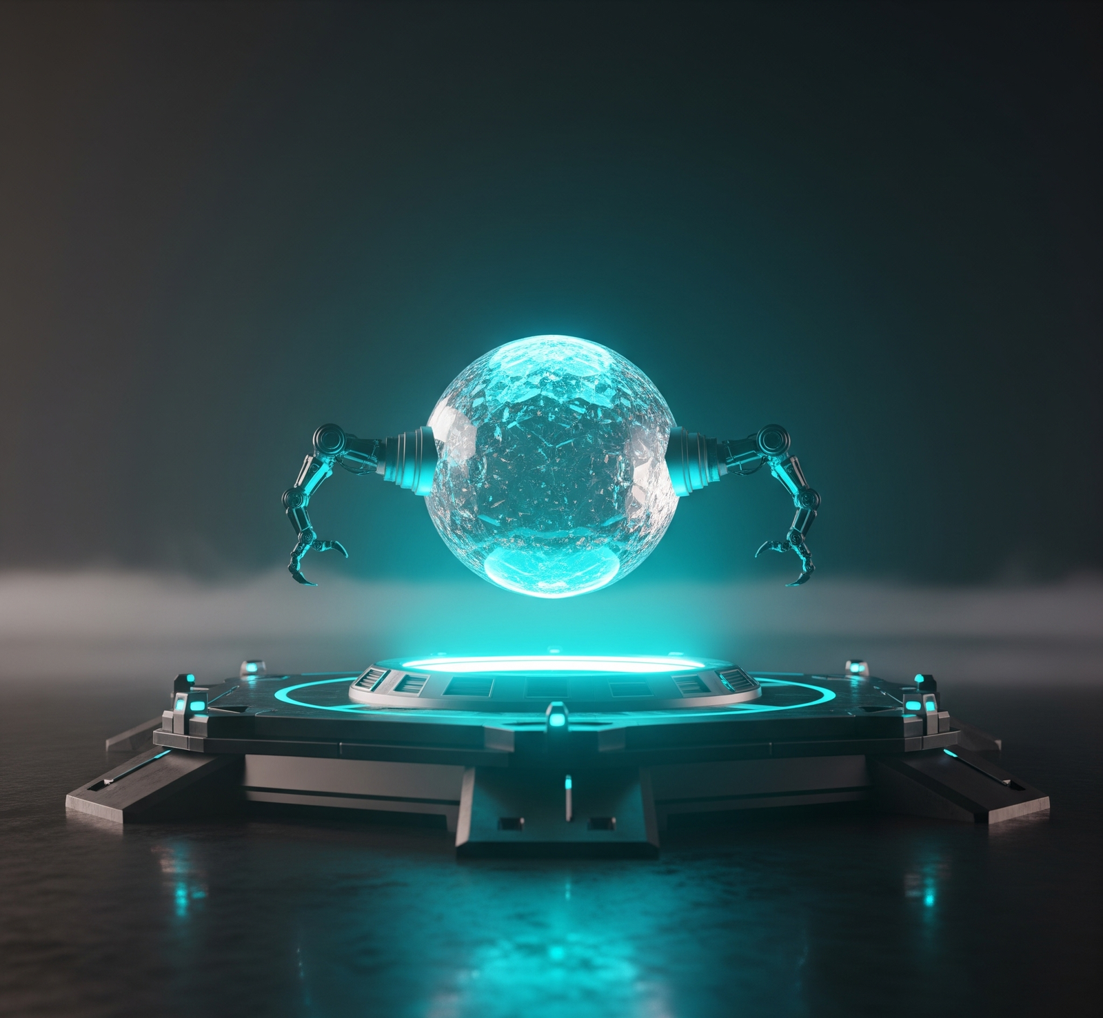 A close-up of a person's hands interacting with a futuristic, holographic interface, representing hands-on innovation.