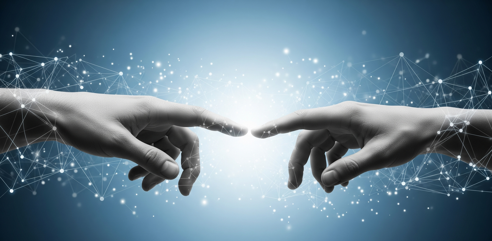 Abstract image of interconnected data points representing governance and risk management